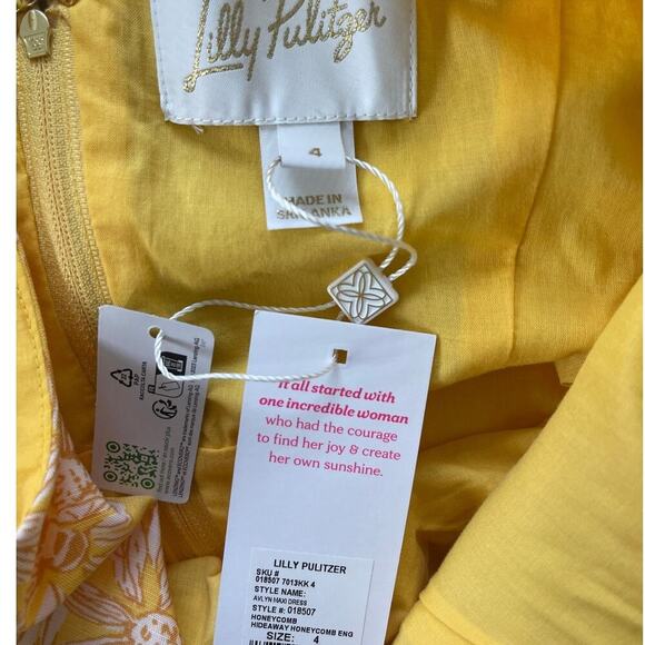 NWT Lilly Pulitzer Avlyn Honeycomb Maxi Dress Size 4 - Picture 8 of 8